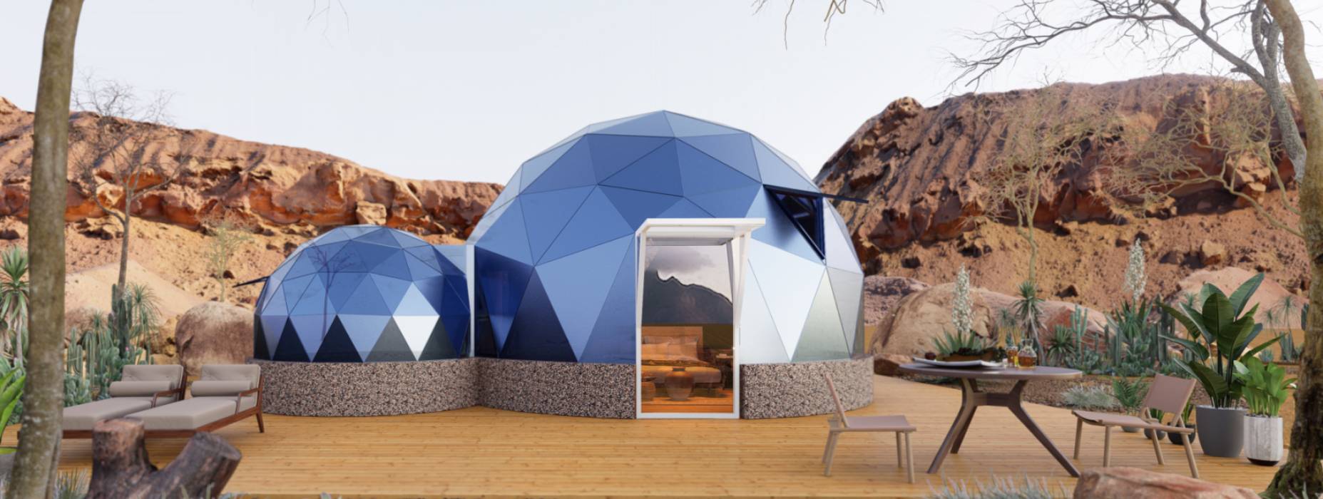 中江县球形智能光伏玻璃星空房